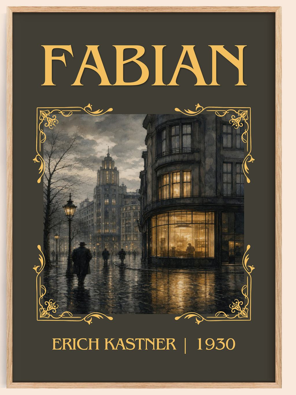 Fabian Classic Book Art Print by Erich Kästner – book poster