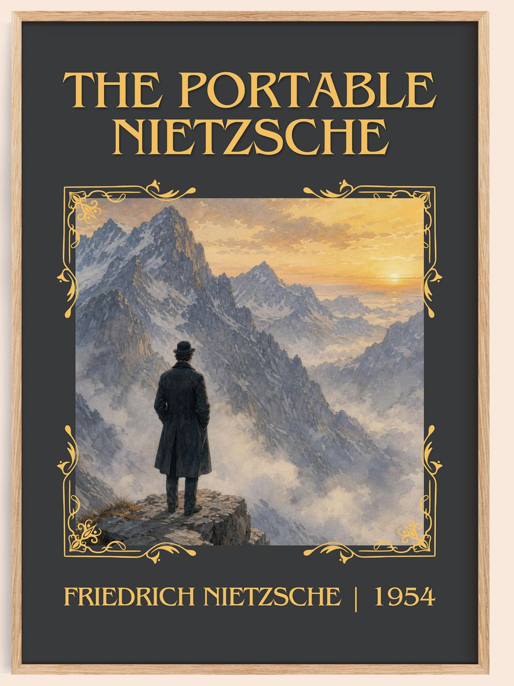 The portable Nietzsche Classic Book Art Print by Friedrich Nietzsche – book poster