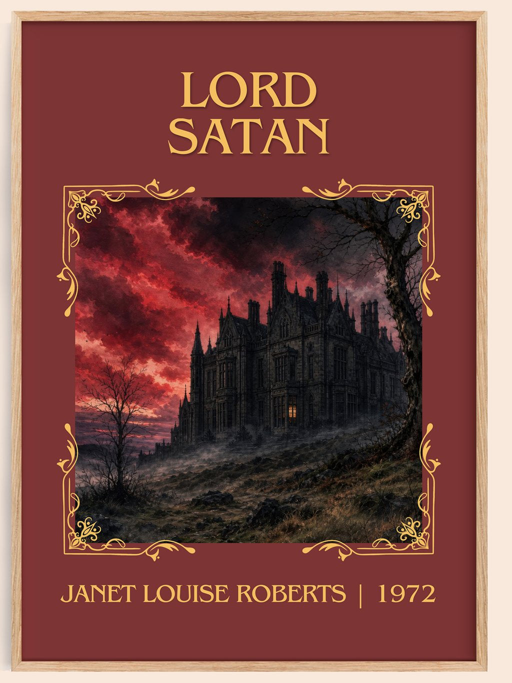 Lord Satan Classic Book Art Print by Janet Louise Roberts – book poster