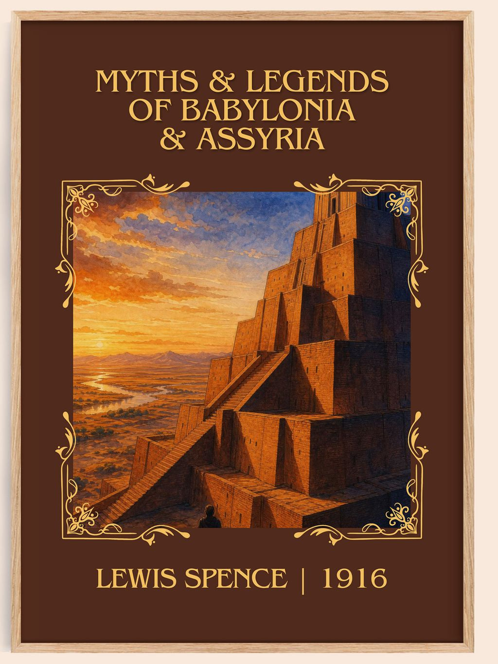 Myths & legends of Babylonia & Assyria Classic Book Art Print by Lewis Spence – book poster