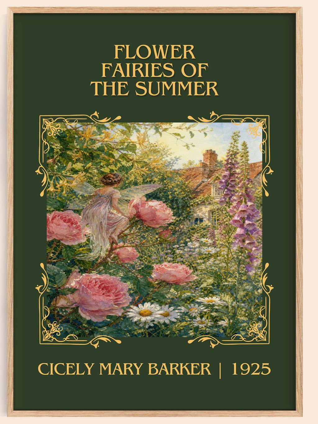 Flower Fairies of the Summer Classic Book Art Print by C. Barker – book poster