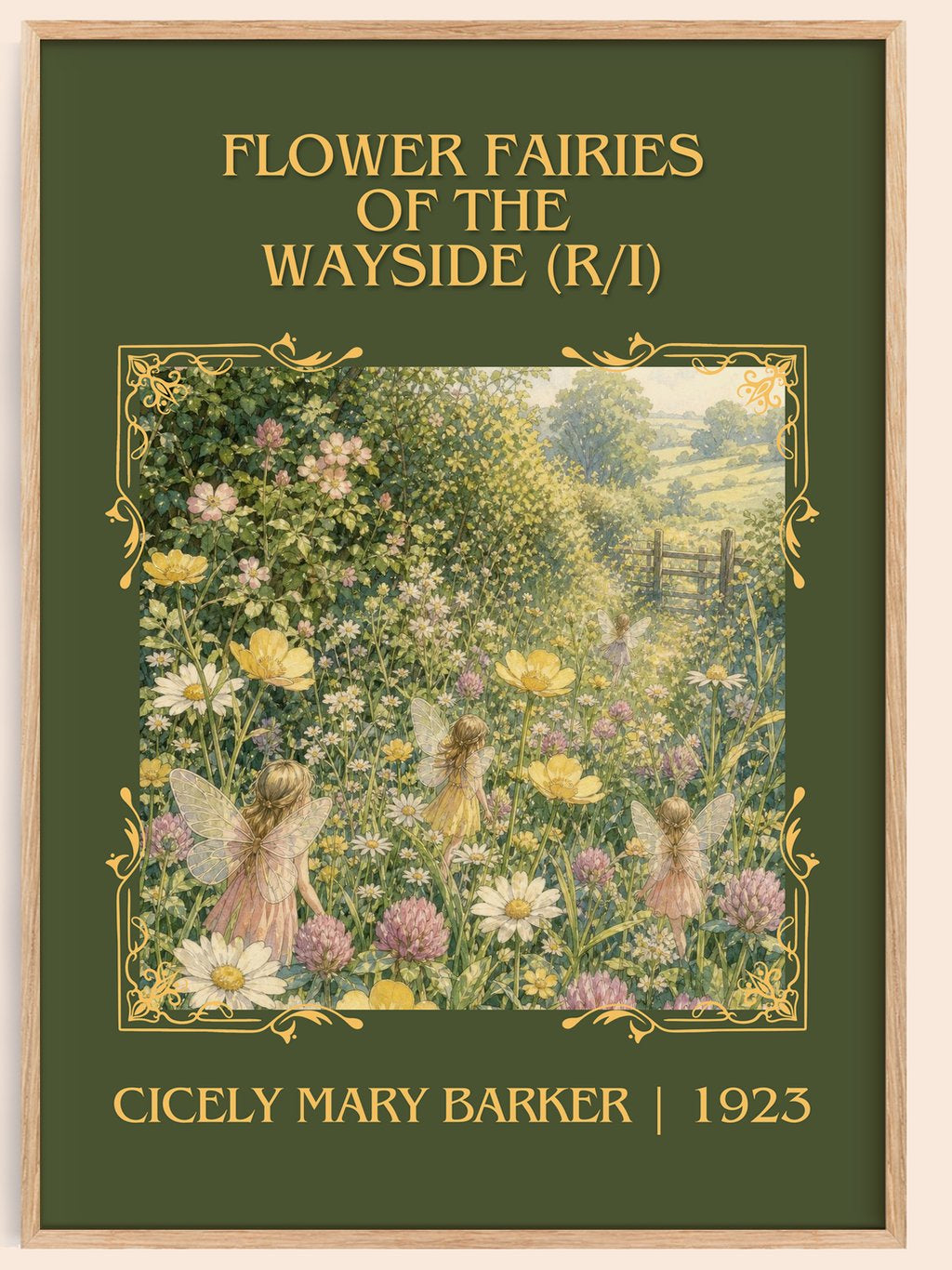 Flower Fairies of the Wayside (R/I) Classic Book Art Print by Cicely Mary Barker – book poster
