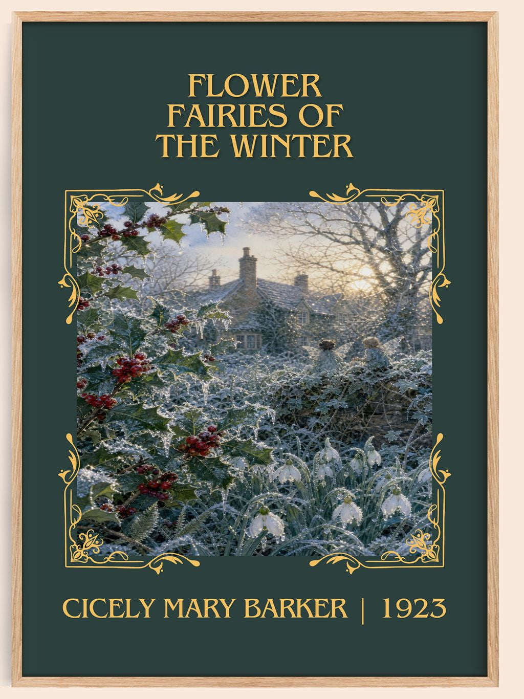 Flower Fairies of the Winter Classic Book Art Print by C. Barker – book poster
