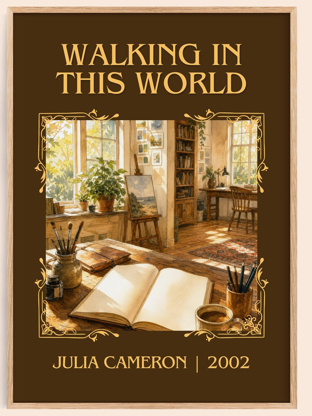 Walking in this World Classic Book Art Print by Julia Cameron – book poster