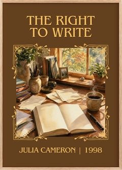 The Right to Write Classic Book Art Print by Julia Cameron