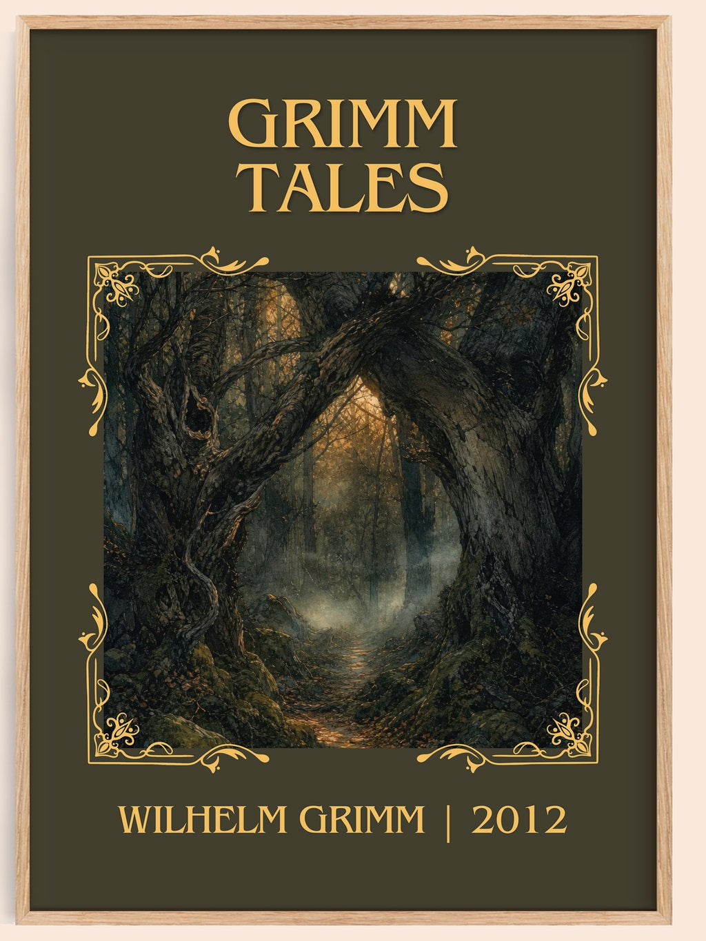 Grimm Tales Classic Book Art Print by Wilhelm Grimm – book poster