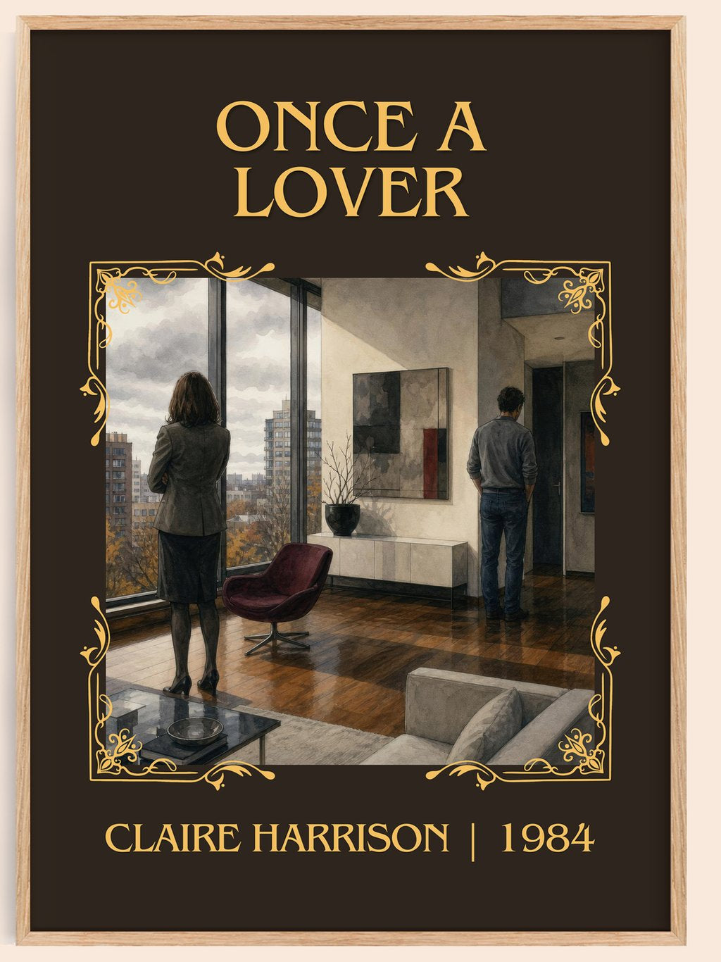 Once a lover Classic Book Art Print by Claire Harrison – book poster