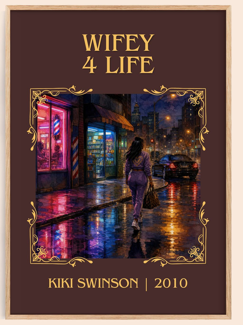 Wifey 4 life Classic Book Art Print by Kiki Swinson – book poster