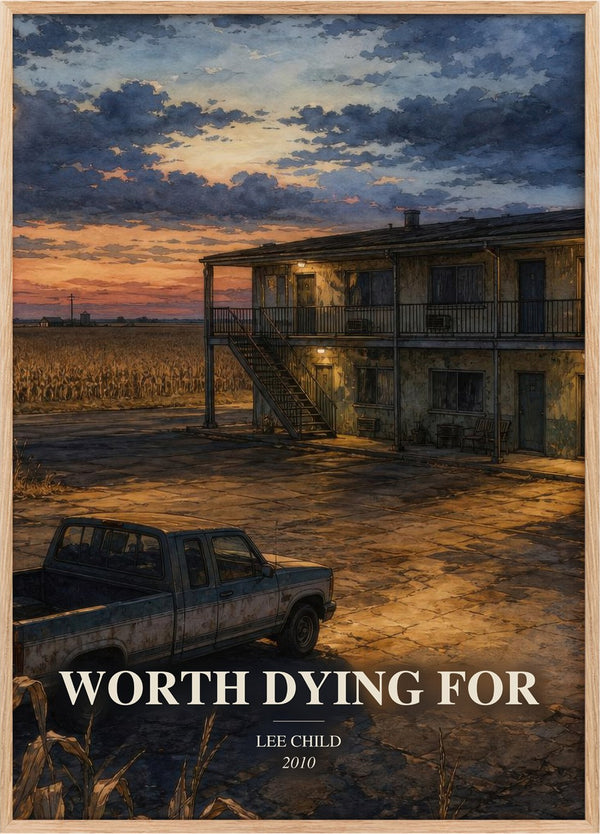 Worth Dying For Book Watercolour Illustration by Lee Child