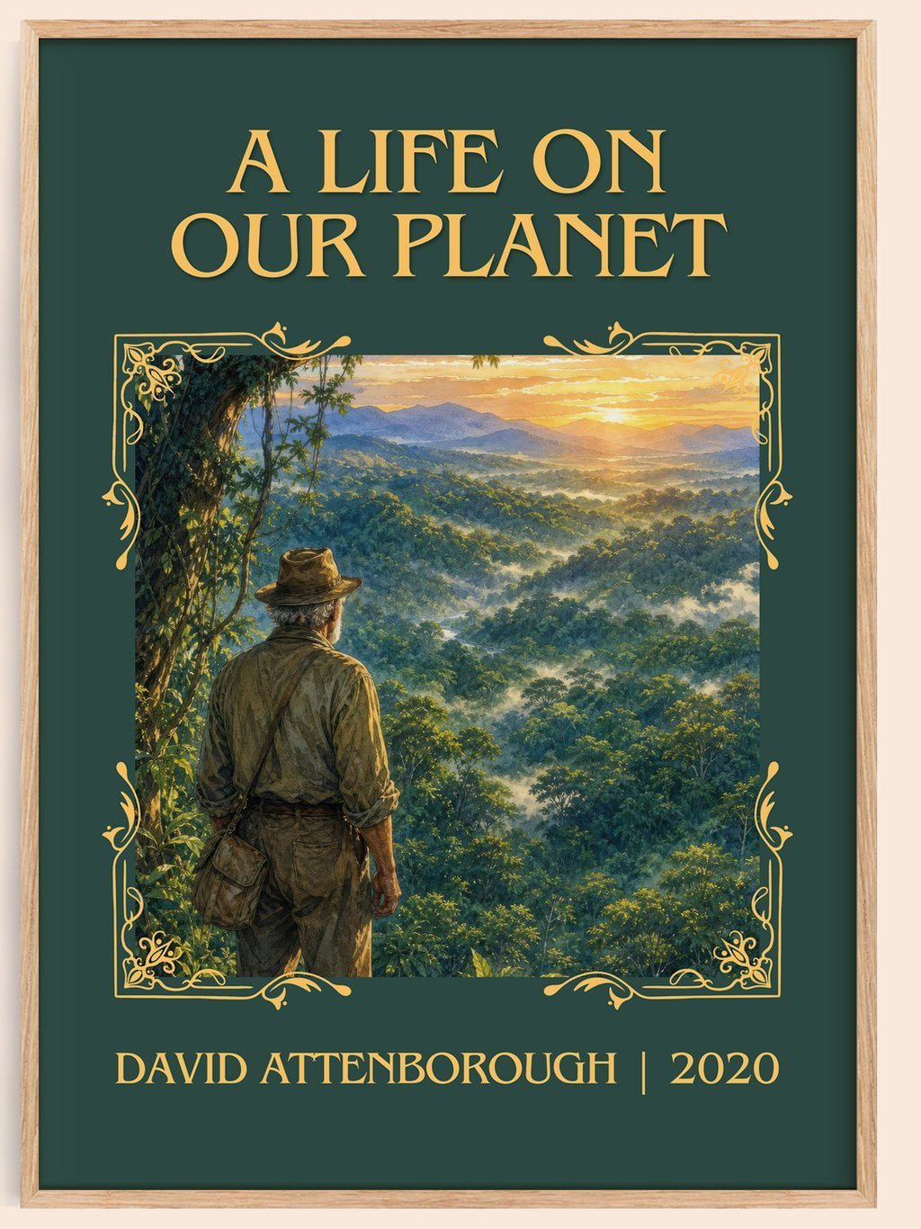 A Life on Our Planet Classic Book Art Print by David Attenborough – book poster