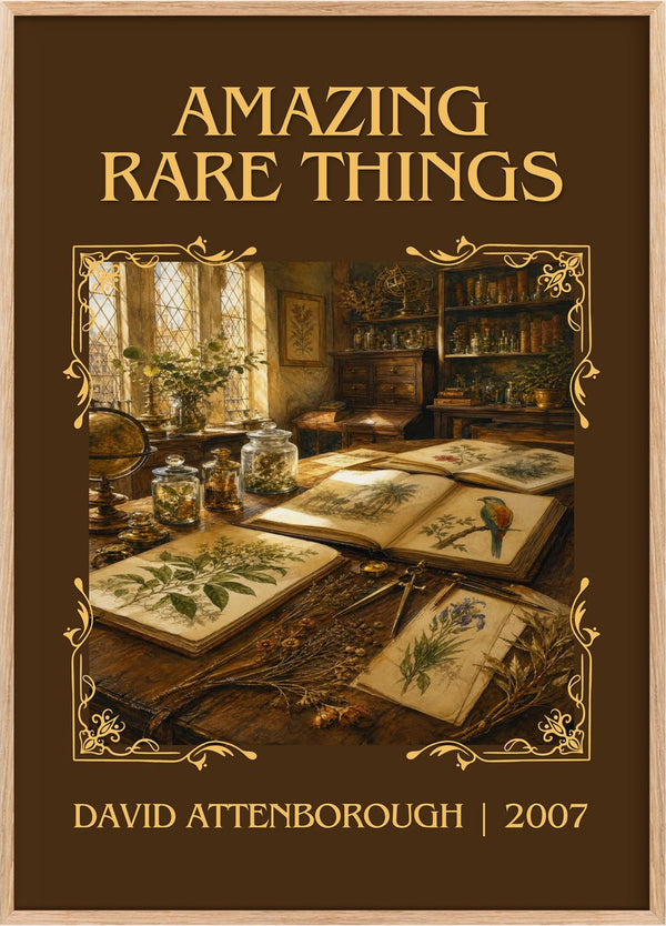 Amazing rare things Classic Book Art Print by David Attenborough