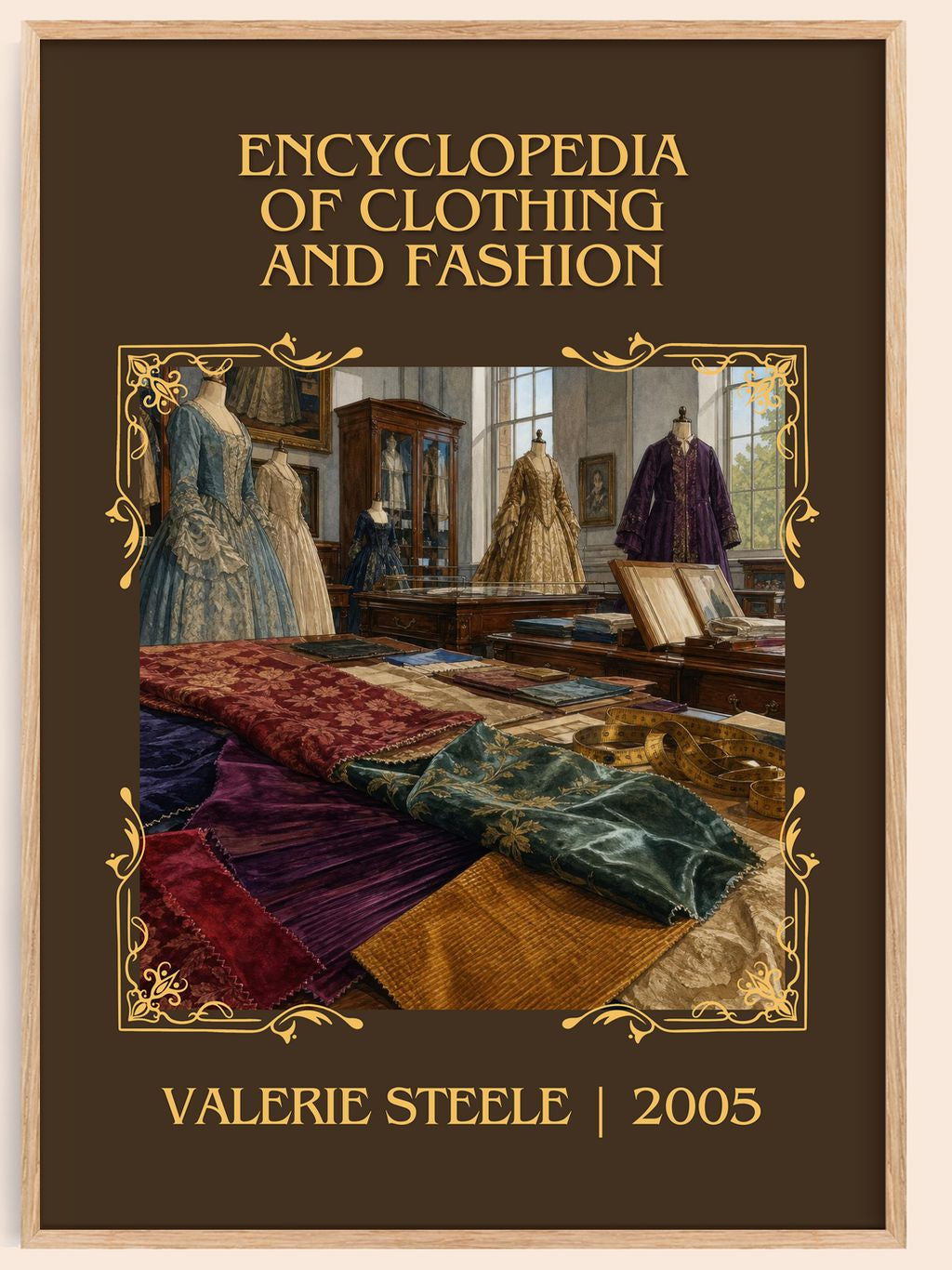 Encyclopedia of clothing and fashion Classic Book Art Print by Valerie Steele – book poster