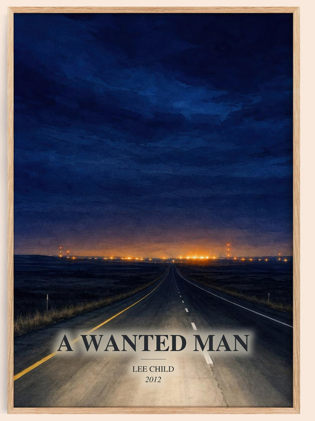A Wanted Man Book Watercolour Illustration by Lee Child
