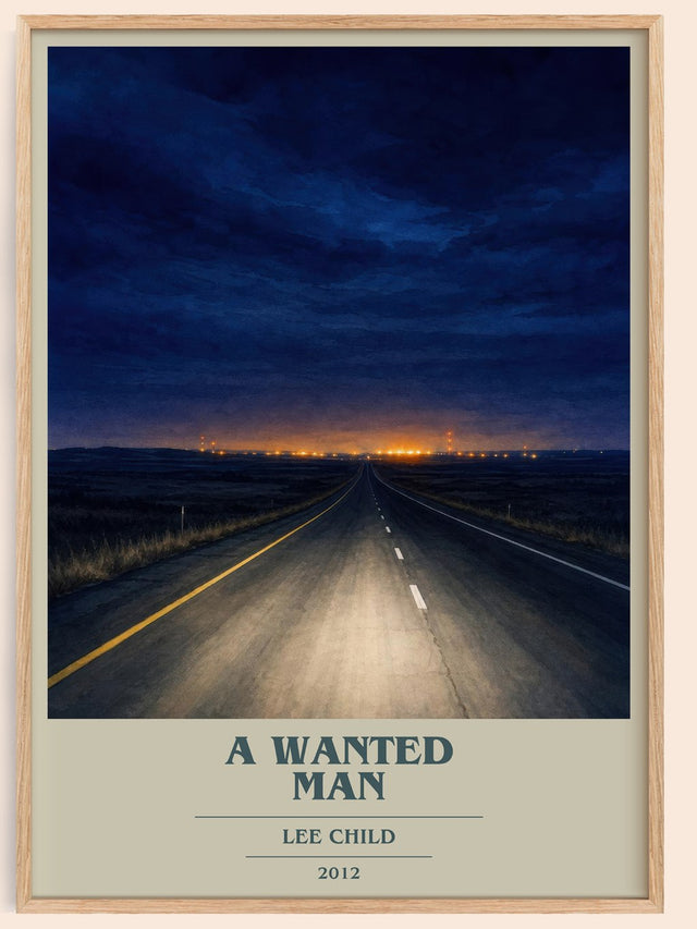 A Wanted Man Book Cover Poster by Lee Child