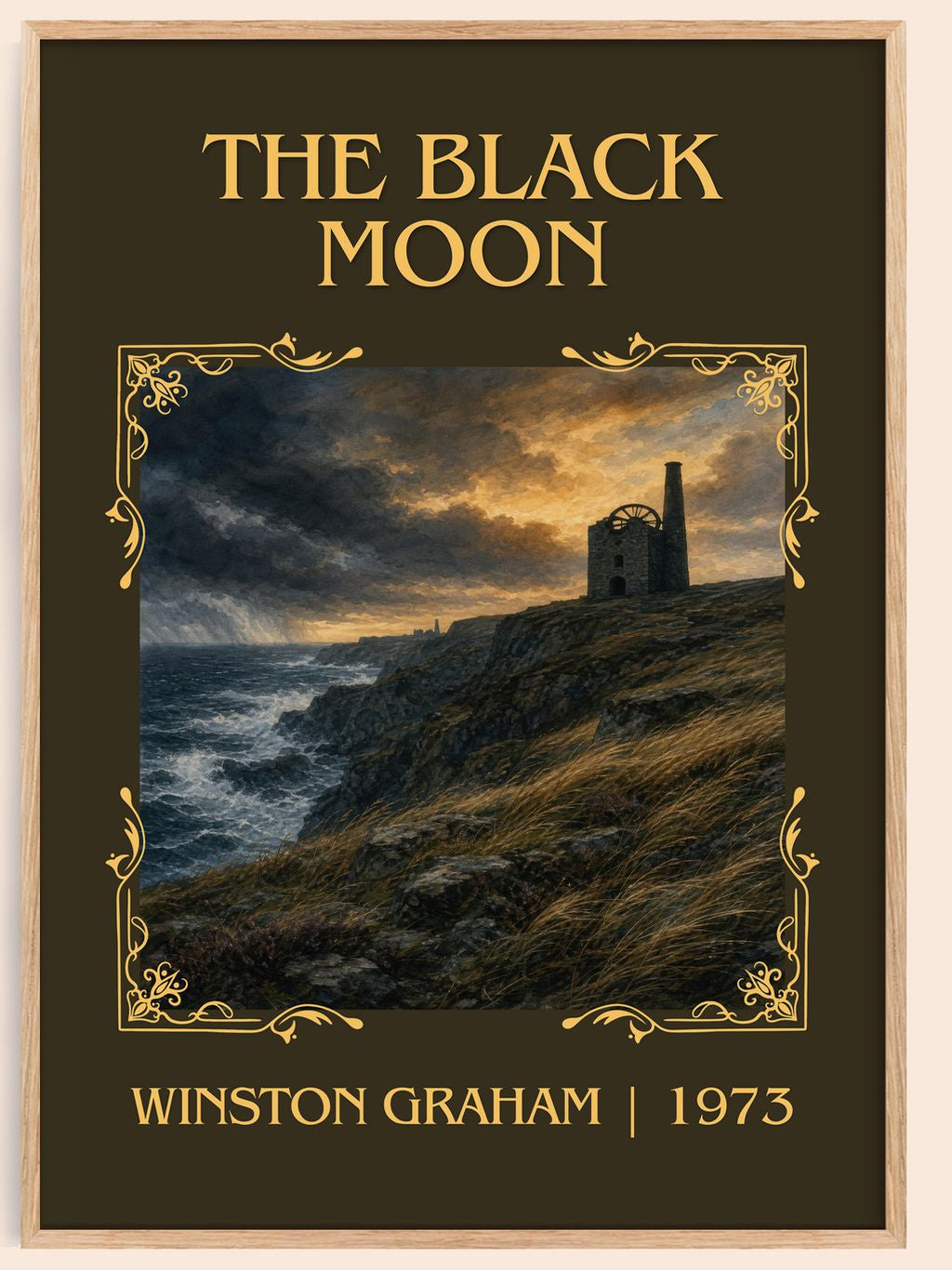 The black moon Classic Book Art Print by Winston Graham – book poster