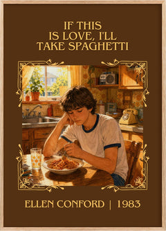 If this is love, I'll take spaghetti Classic Book Art Print by Ellen Conford