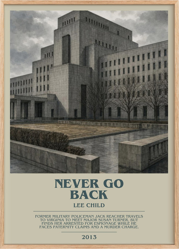 Never Go Back Bookish Wall Art by Lee Child