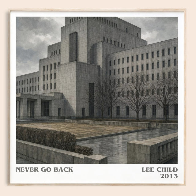 Never Go Back Literary Art Print by Lee Child