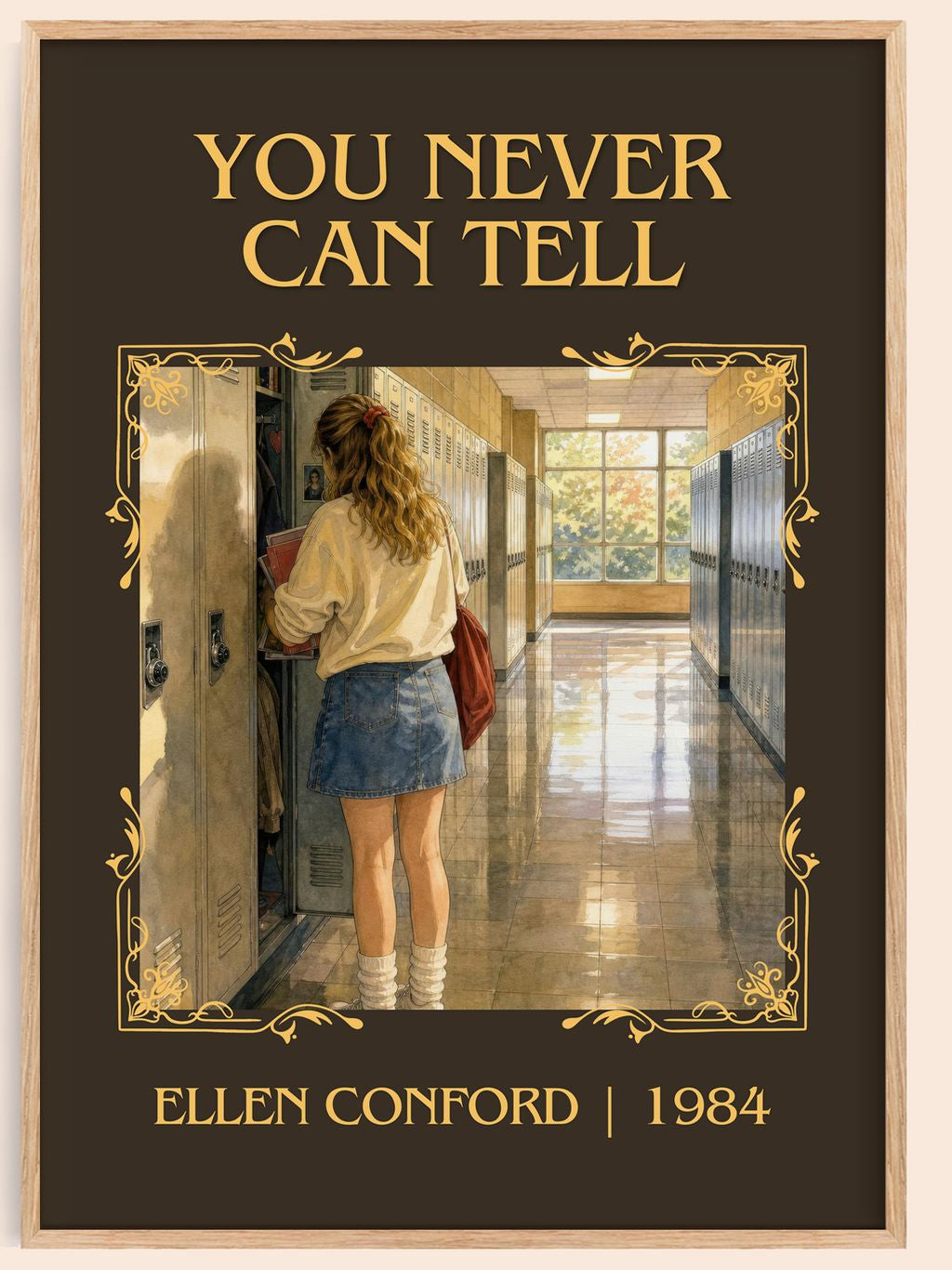 You never can tell Classic Book Art Print by Ellen Conford – book poster