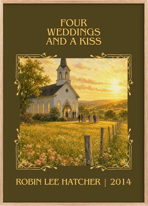 Four weddings and a kiss Classic Book Art Print by Robin Lee Hatcher