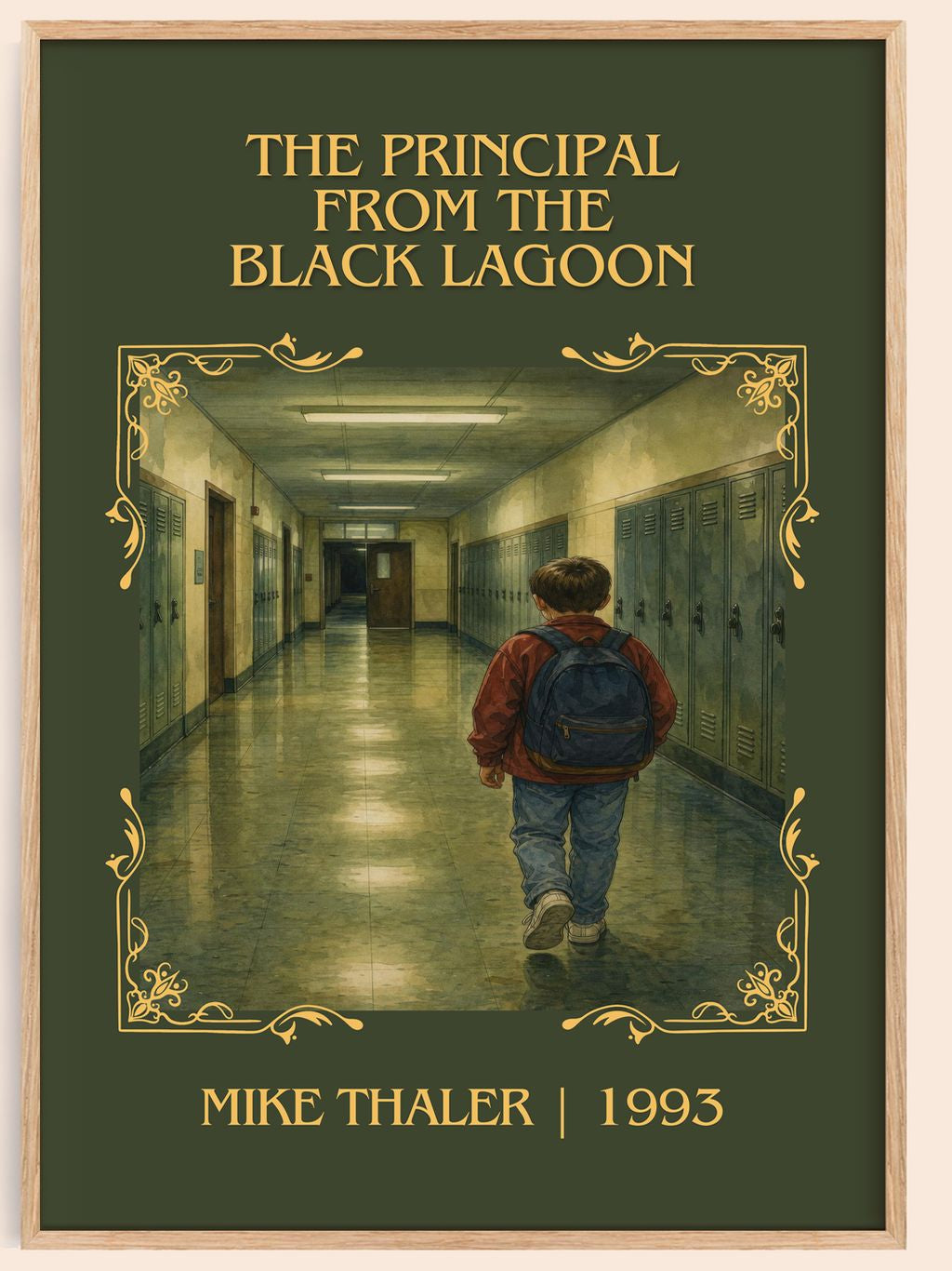 Principal From the Black Lagoon Classic Book Art Print by Mike Thaler – book poster