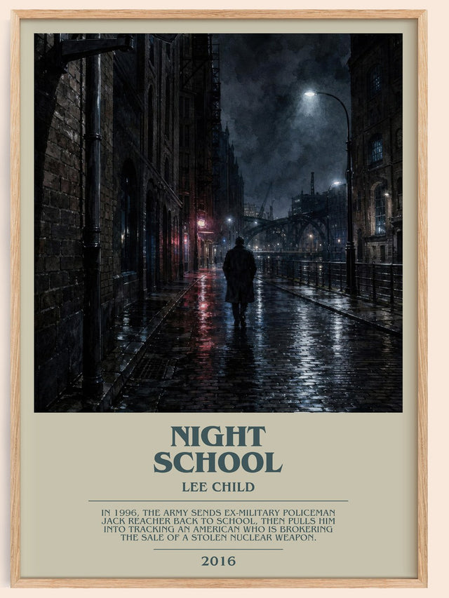 Night School Bookish Wall Art by Lee Child