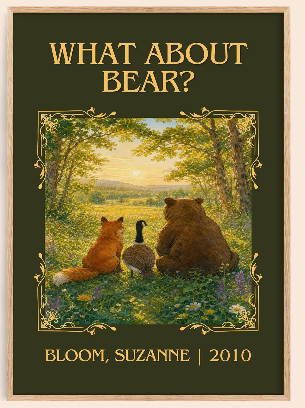 What about Bear? Classic Book Art Print by Bloom, Suzanne – book poster