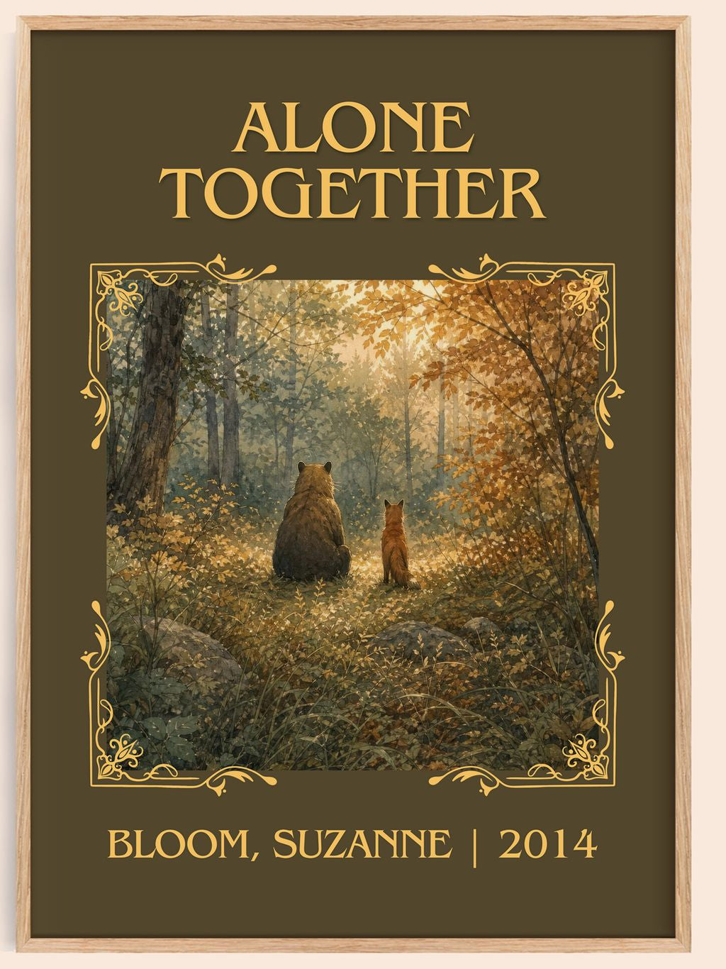 Alone together Classic Book Art Print by Bloom, Suzanne – book poster