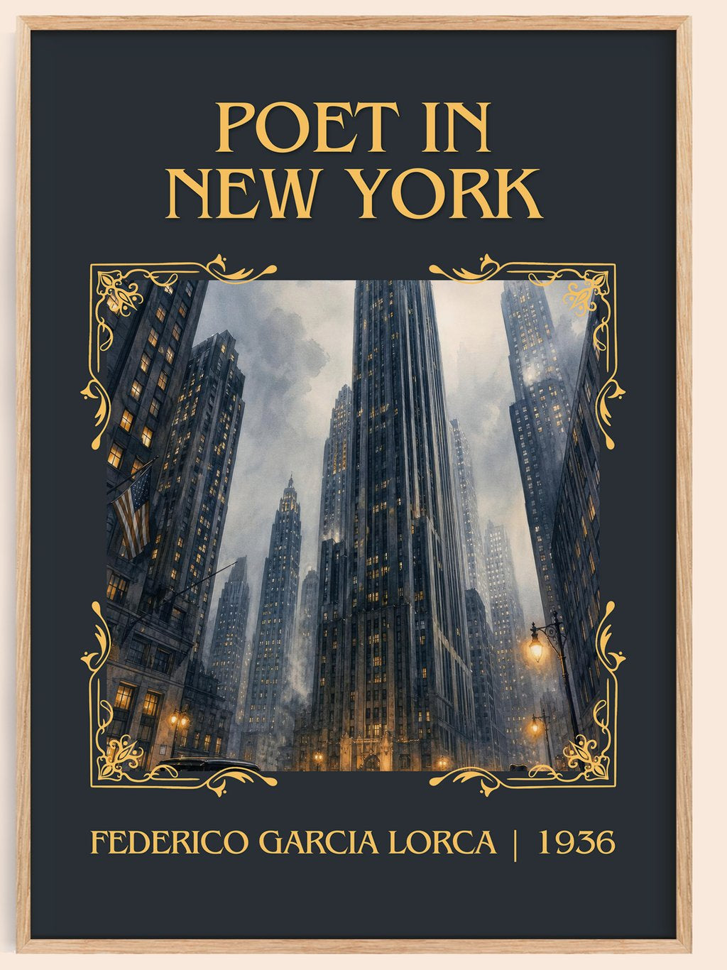 Poet in New York Classic Book Art Print by Federico García Lorca – book poster