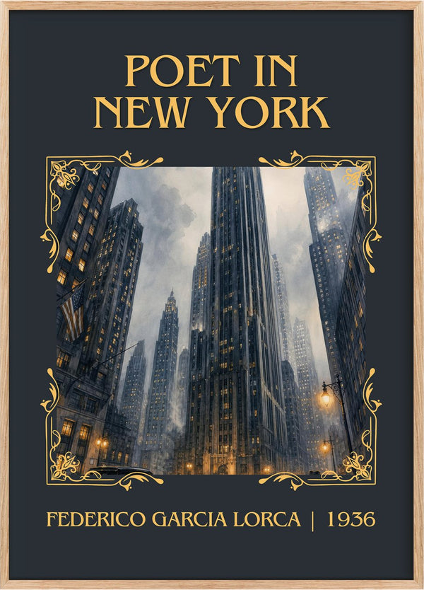 Poet in New York Classic Book Art Print by Federico García Lorca