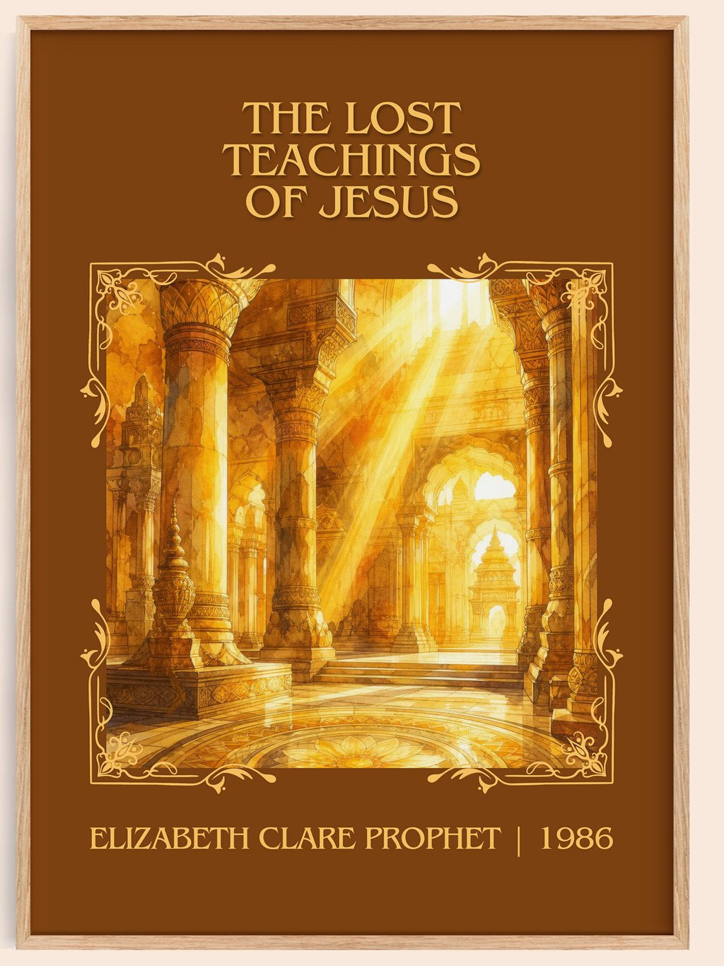 lost teachings of Jesus Classic Book Art Print by E. Prophet – book poster