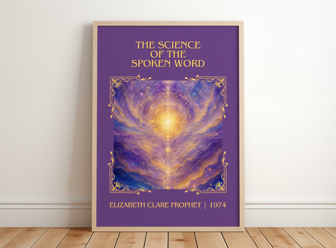 science of the spoken word Classic Book Art Print by E. Prophet – framed print leaning on a wooden floor