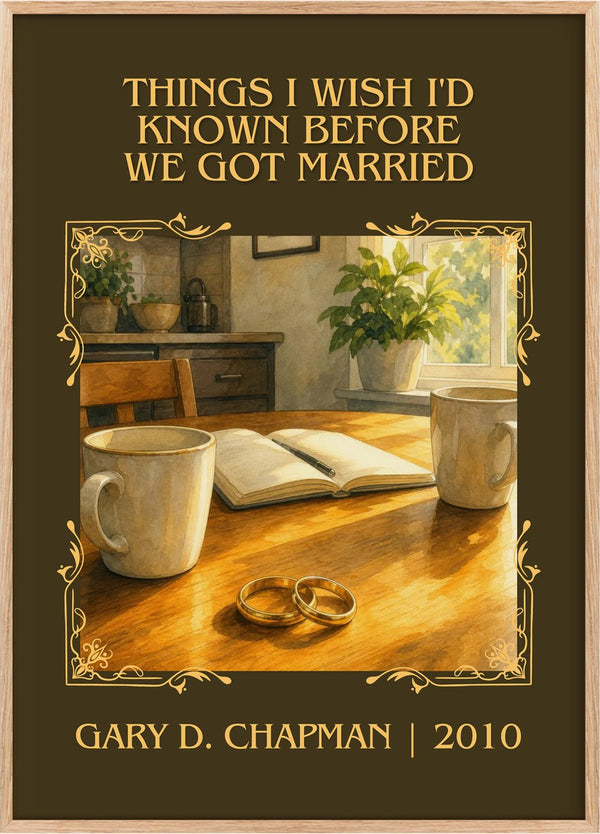 Things I wish I'd known before we got married Classic Book Art Print by Gary D. Chapman