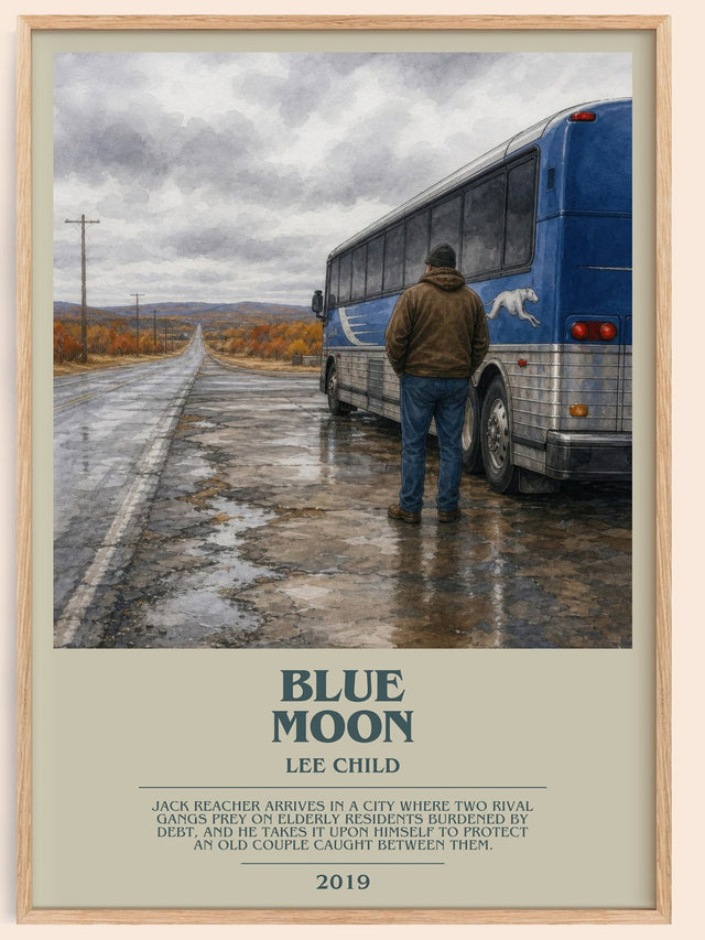 Blue Moon Bookish Wall Art by Lee Child