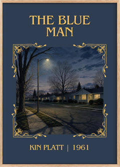 The blue man Classic Book Art Print by Kin Platt