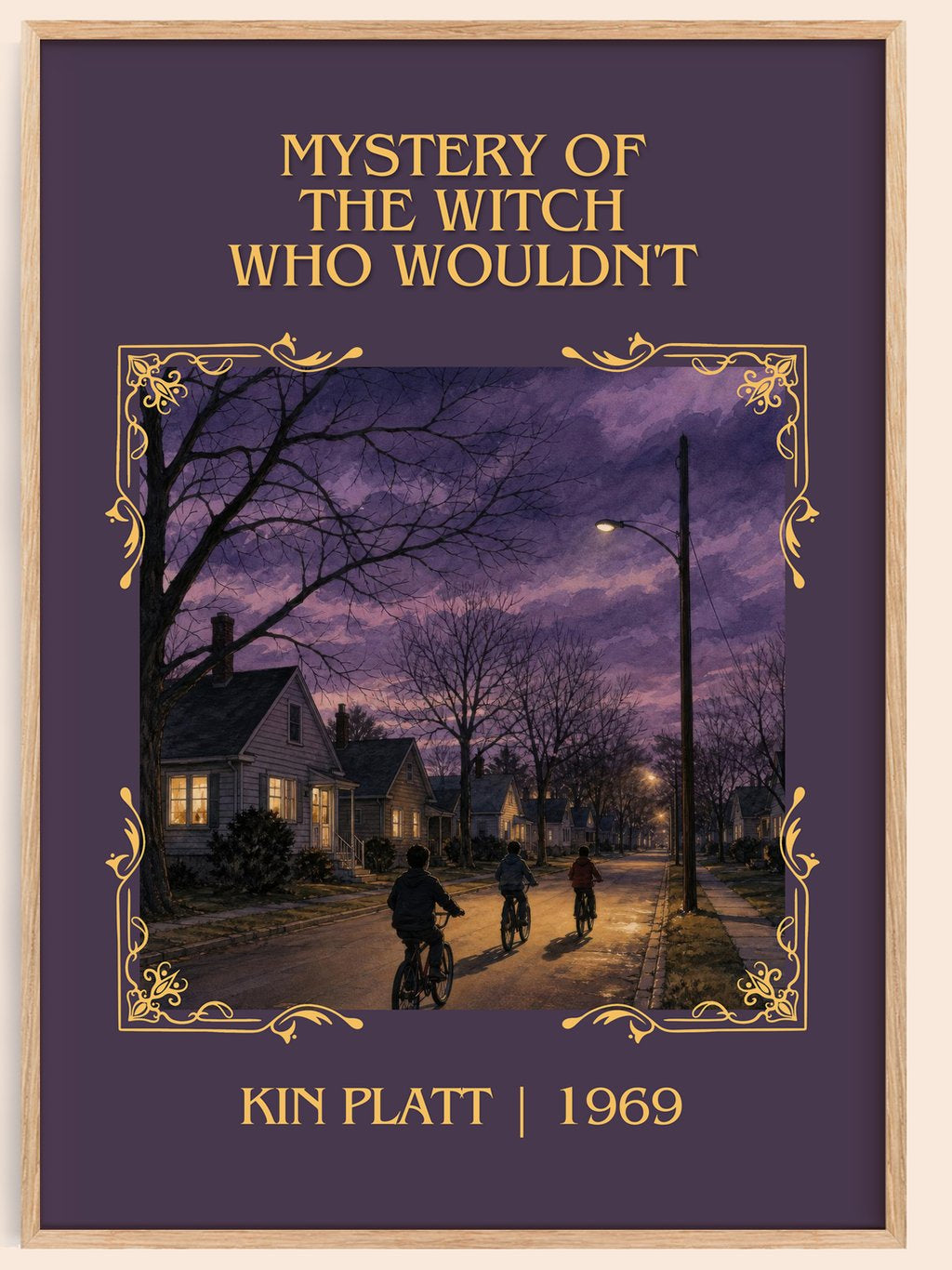 Mystery of the Witch Who Wouldn't Classic Book Art Print by Kin Platt – book poster