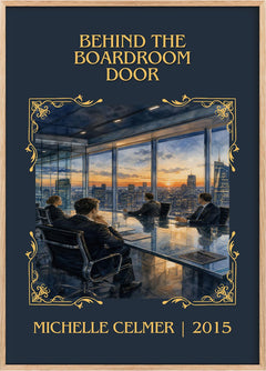 Behind the Boardroom Door Classic Book Art Print by Michelle Celmer