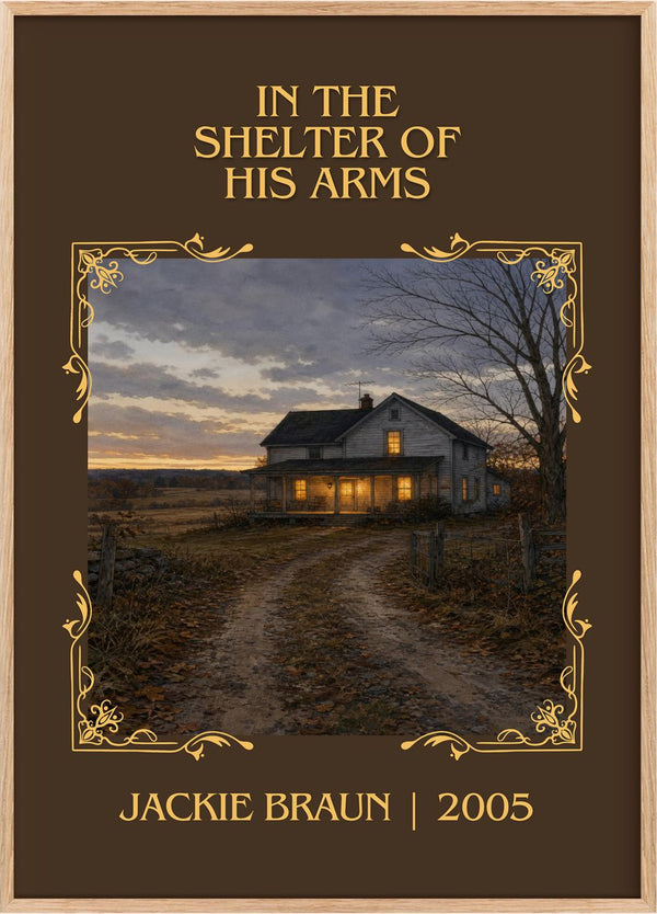 In The Shelter Of His Arms Classic Book Art Print by Jackie Braun