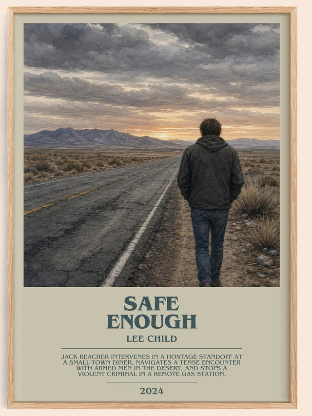 Safe Enough Bookish Wall Art by Lee Child
