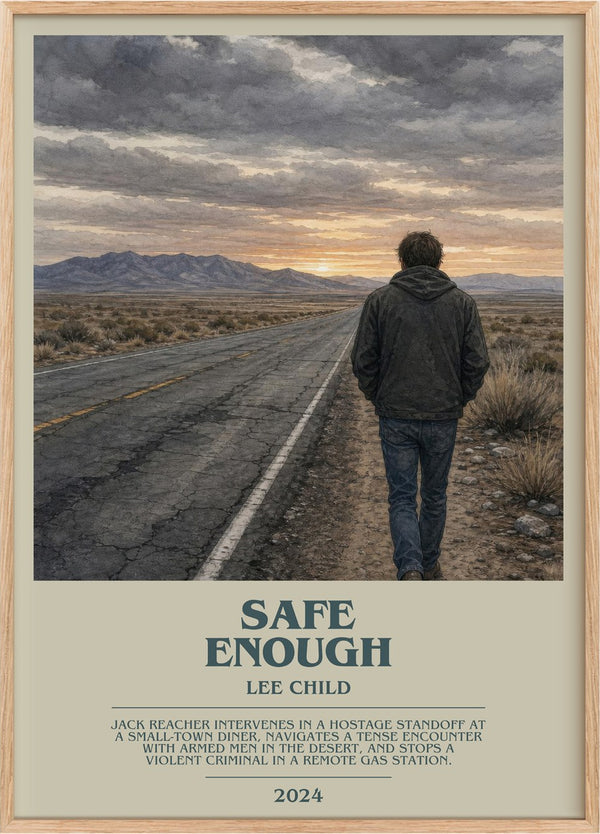 Safe Enough Bookish Wall Art by Lee Child