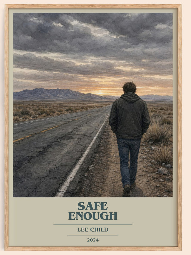 Safe Enough Book Cover Poster by Lee Child