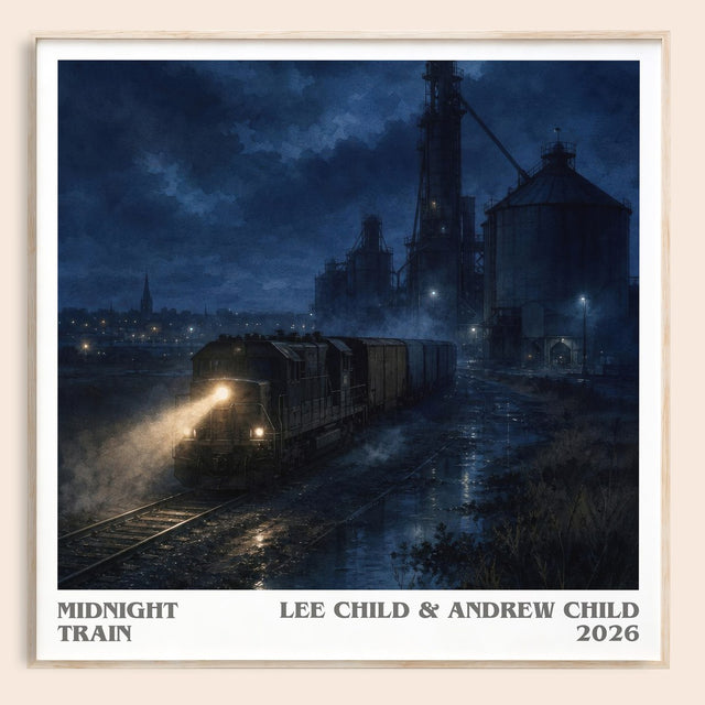 Midnight Train Literary Art Print by Lee Child & Andrew Child