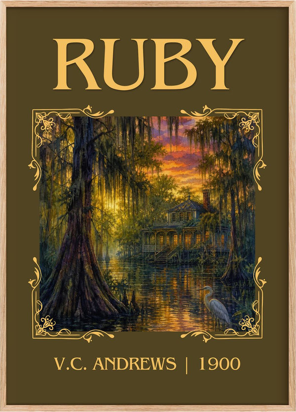 Ruby Classic Book Art Print by V.C. Andrews