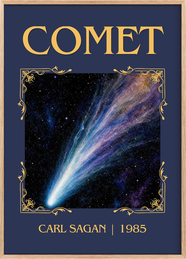 Comet Classic Book Art Print by Carl Sagan
