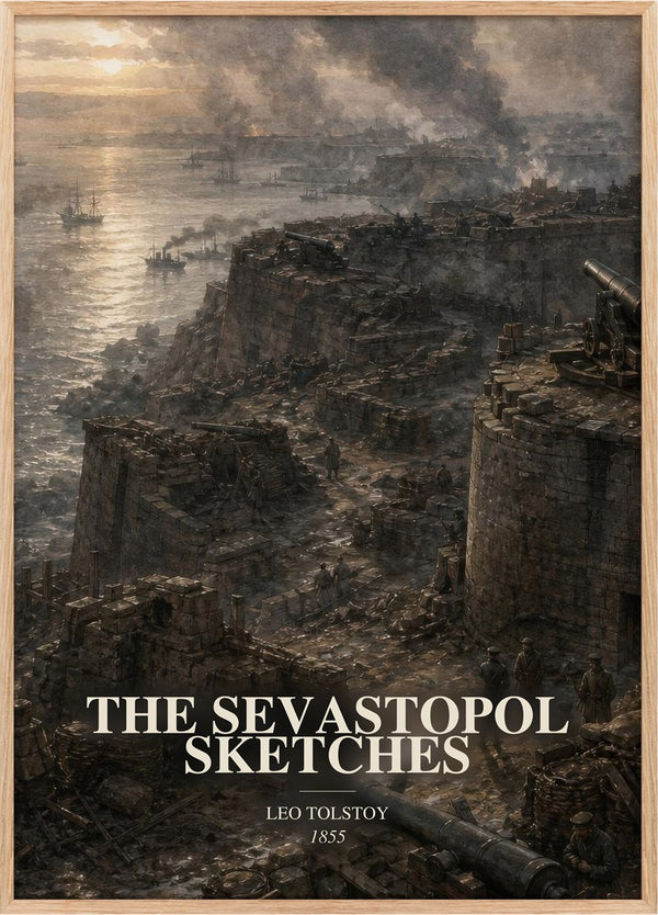 The Sevastopol Sketches Book Watercolour Illustration by Leo Tolstoy