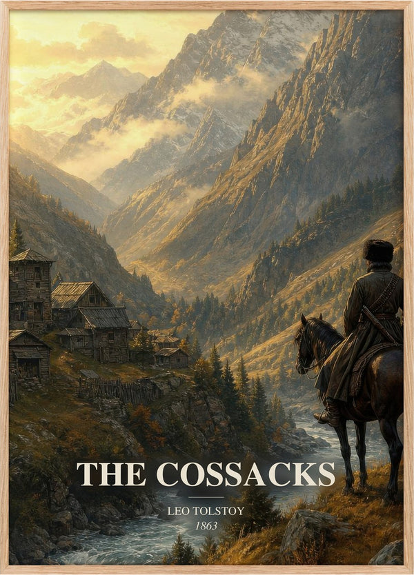 The Cossacks Book Watercolour Illustration by Leo Tolstoy