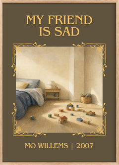 My Friend is Sad Classic Book Art Print by Mo Willems