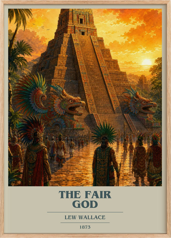 The Fair God Book Cover Poster by Lew Wallace
