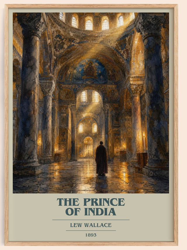 The Prince Of India Book Cover Poster by Lew Wallace