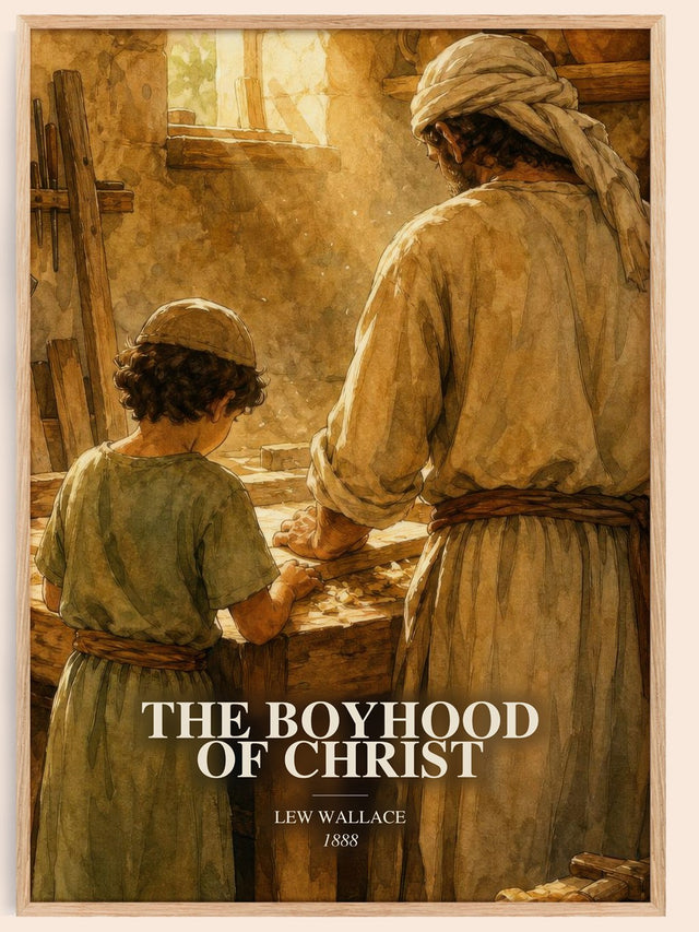 The Boyhood Of Christ Book Watercolour Illustration by Lew Wallace